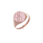 Δαχτυλίδι Γυναικείο Ροζ Χρυσό Σεβαλιέ 14κ Facad'oro